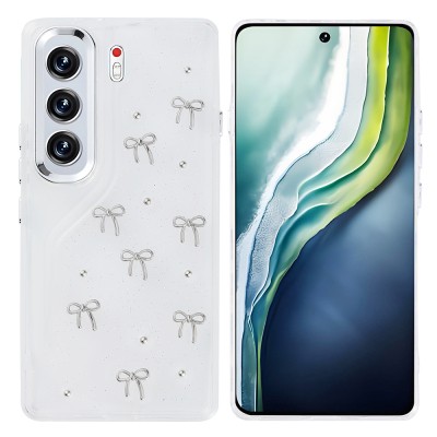 Tecno Camon 40 Pro Kılıf Airbag Tasarımlı Simli Şeffaf Zore Kutup Kapak - 2