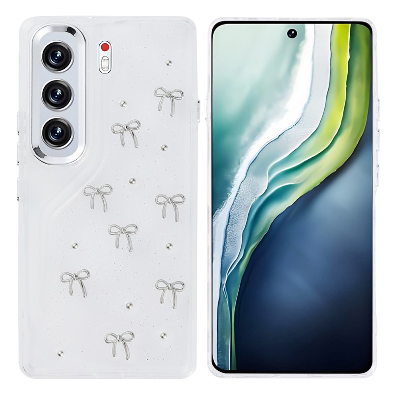 Tecno Camon 40 Pro Kılıf Airbag Tasarımlı Simli Şeffaf Zore Kutup Kapak - 2