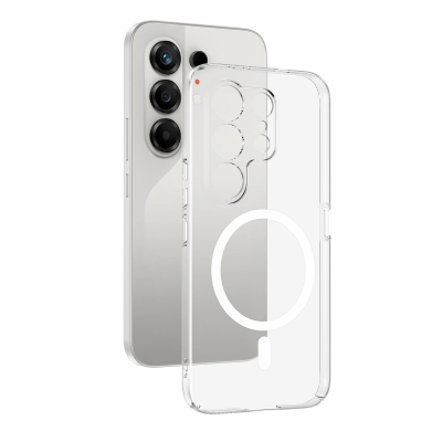 Tecno Camon 50 Kamera Korumalı M-Safe Şarj Özellikli Şeffaf Zore London Sert PC Kapak - 1