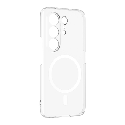 Tecno Camon 50 Ultra Case M-Safe Charging Feature Zore London Transparent Hard PC Camera Protection Cover - 2