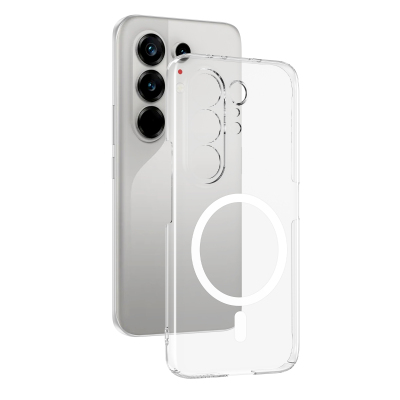 Tecno Camon 50 Ultra Kamera Korumalı M-Safe Şarj Özellikli Şeffaf Zore London Sert PC Kapak - 1