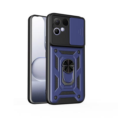 Tecno Pova Curve 2 Kılıf Magnetik Standlı Kamera Korumalı Zore Sürgülü Vega Kapak - Zore