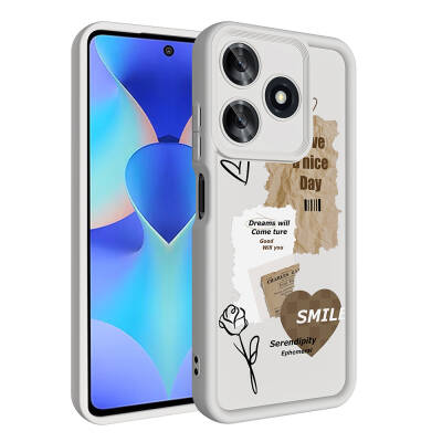 Tecno Spark 10C Case Camera Protection Printed Back Surface Zore Klas Cover - Zore