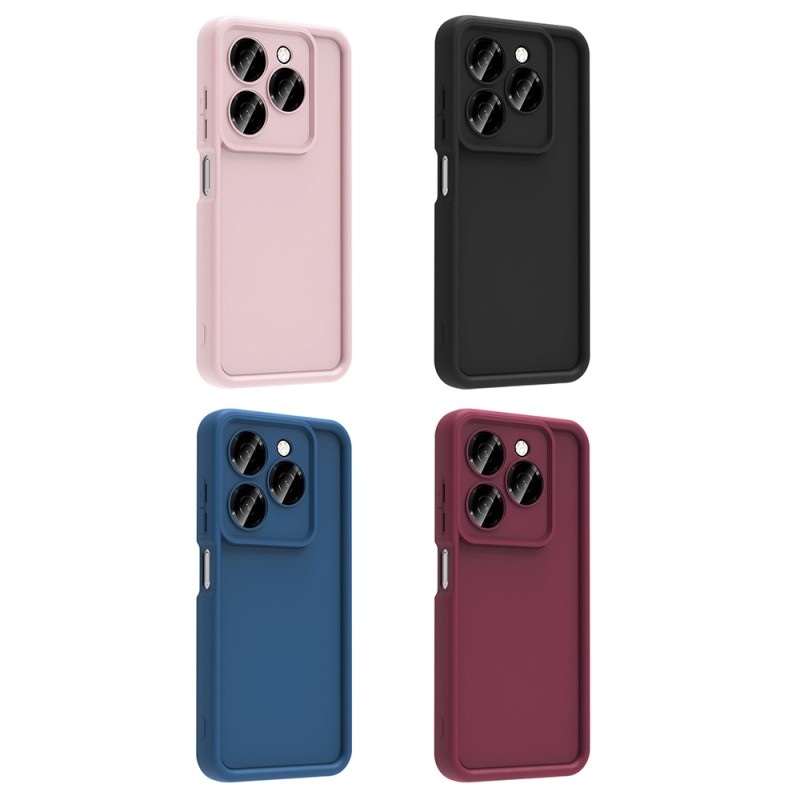 Tecno Spark 20 Case Camera Protection Zore Ananas Cover - 14