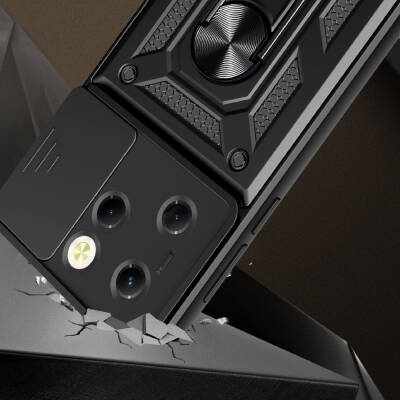 Tecno Spark 20 Pro 4G Case Magnetic Stand Camera Protector Zore Sliding Vega Cover - 2