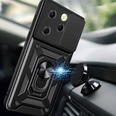 Tecno Spark 20 Pro 4G Case Magnetic Stand Camera Protector Zore Sliding Vega Cover - 3