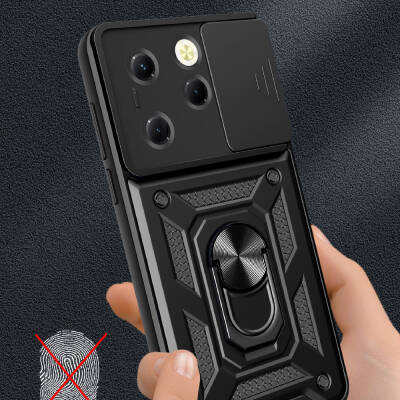 Tecno Spark 20 Pro 4G Case Magnetic Stand Camera Protector Zore Sliding Vega Cover - 4
