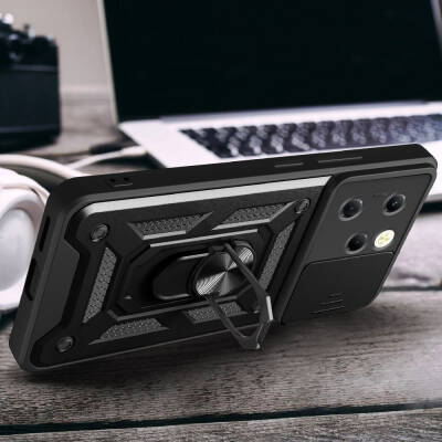 Tecno Spark 20 Pro 4G Case Magnetic Stand Camera Protector Zore Sliding Vega Cover - 5