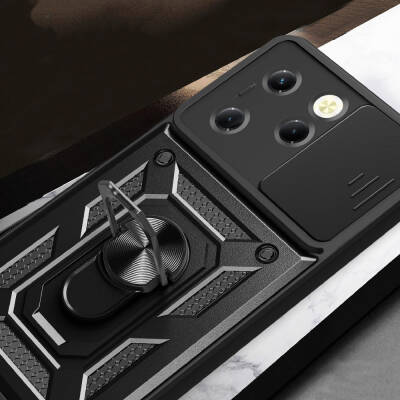 Tecno Spark 20 Pro 4G Case Magnetic Stand Camera Protector Zore Sliding Vega Cover - 6
