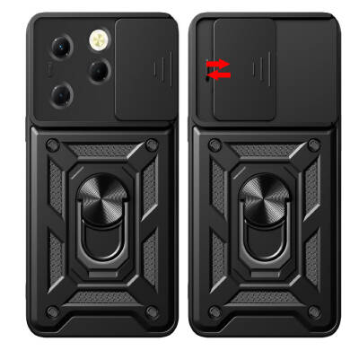 Tecno Spark 20 Pro 4G Case Magnetic Stand Camera Protector Zore Sliding Vega Cover - 9