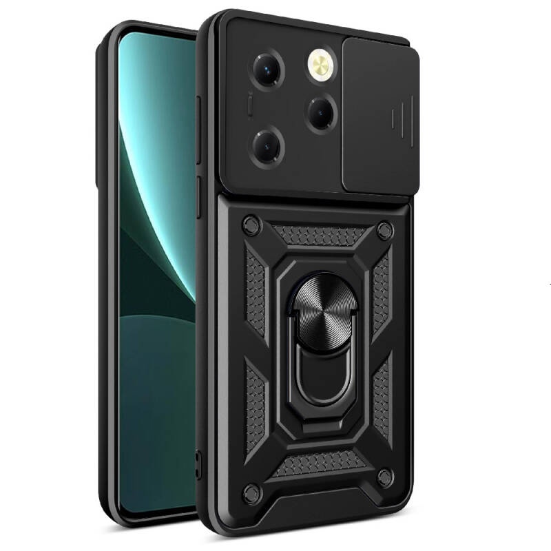 Tecno Spark 20 Pro 4G Case Magnetic Stand Camera Protector Zore Sliding Vega Cover - 10