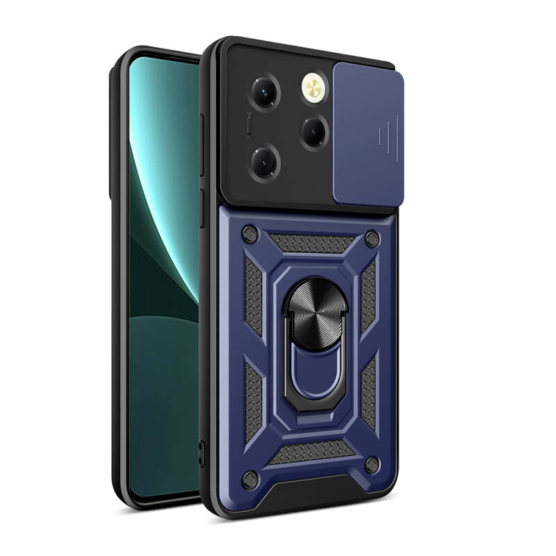 Tecno Spark 20 Pro 4G Case Magnetic Stand Camera Protector Zore Sliding Vega Cover - 11