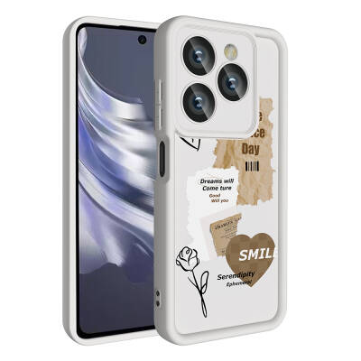 Tecno Spark 20 Pro 5G Kılıf Kamera Korumalı Baskılı Arka Yüzey Zore Klas Kapak - Zore