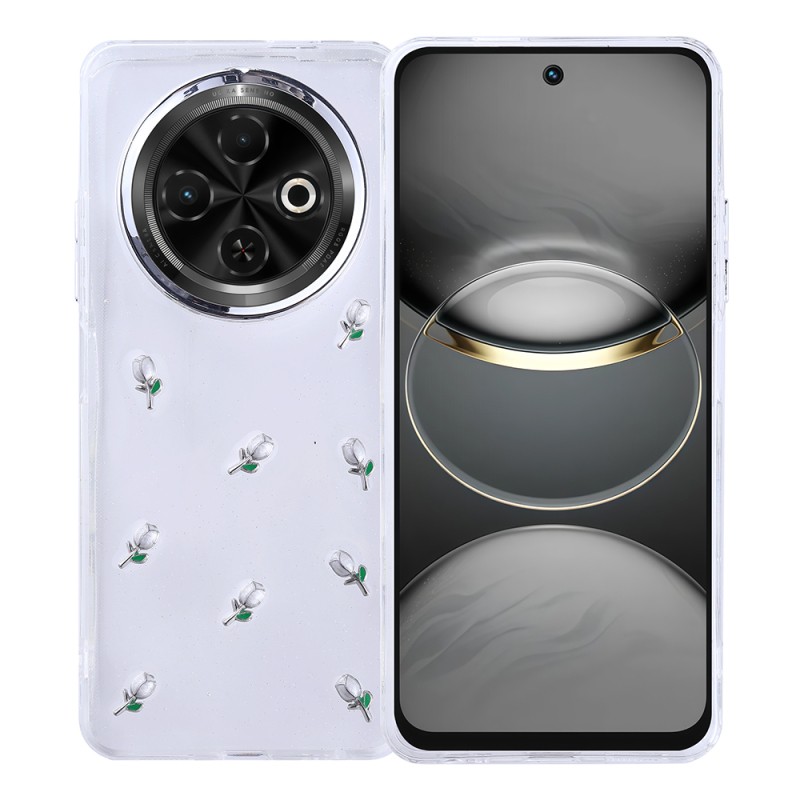 Tecno Spark 30C Case Airbag Design Glitter Transparent Zore Kutup Cover - 2