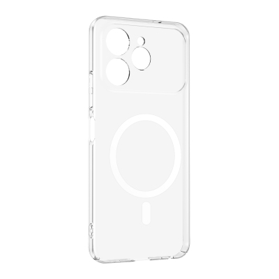 Tecno Spark 40 4G Camera Protected M-Safe Charging Transparent Zore London Hard PC Case - 2