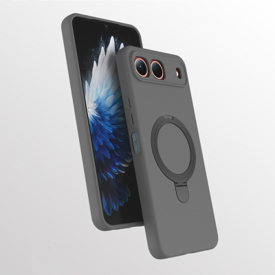 Tecno Spark 40 5G Kılıf M-safe Şarj Özellikli Standlı Zore Samara Kapak - Zore