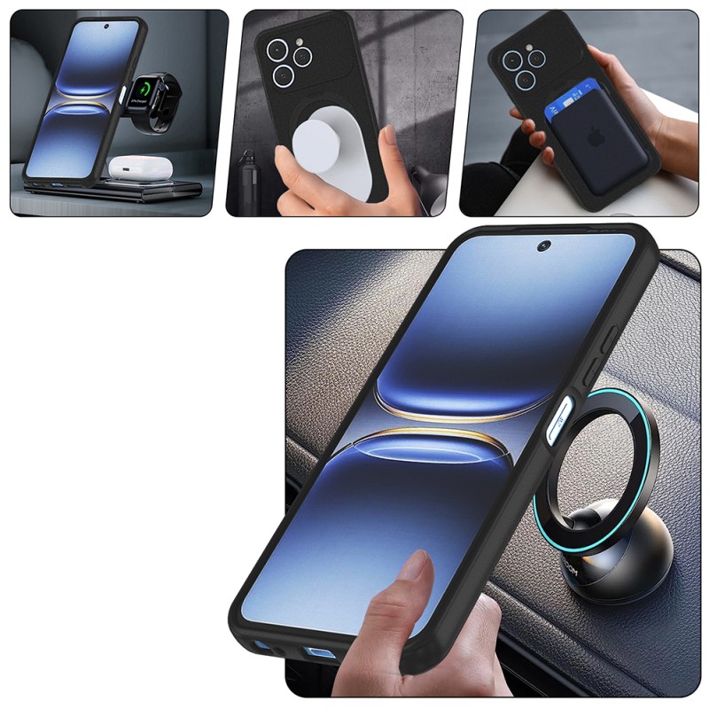 Tecno Spark 40 Kılıf M-safe Şarj Özellikli Standlı Zore Samara Kapak - 6