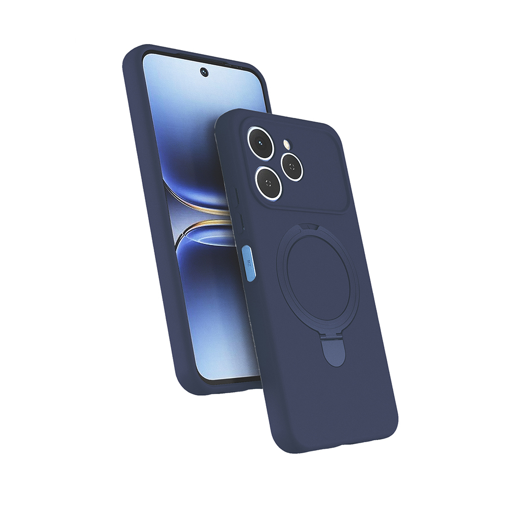 Tecno Spark 40 Klf M-safe arj zellikli Standl Zore Samara Kapak - Lacivert