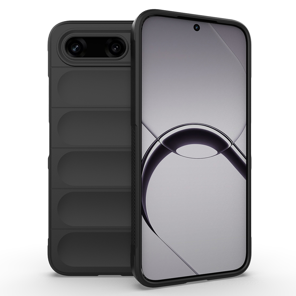 Tecno Spark 50 5G Kılıf Esnek TPU Oyuklu Arka Yüzey Tasarımlı Zore Etnik Silikon Kapak - Siyah
