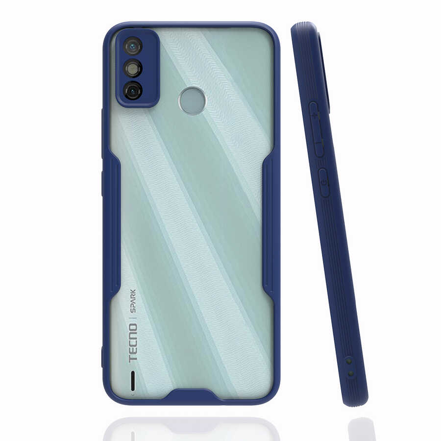 Tecno Spark 6 Go Kılıf Zore Parfe Kapak - Lacivert