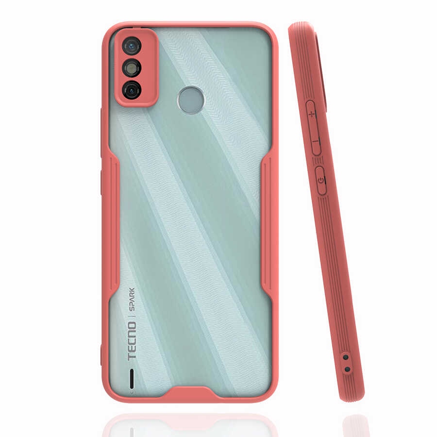 Tecno Spark 6 Go Kılıf Zore Parfe Kapak - Pembe