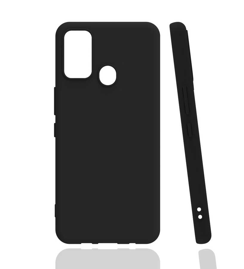 Tecno Spark 7 Kılıf Zore Biye Silikon - Siyah