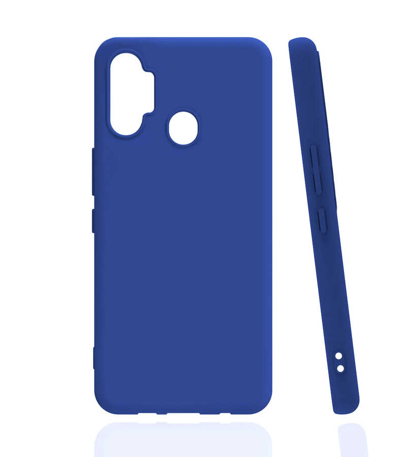Tecno Spark 7 Pro Kılıf Zore Biye Silikon - Mavi