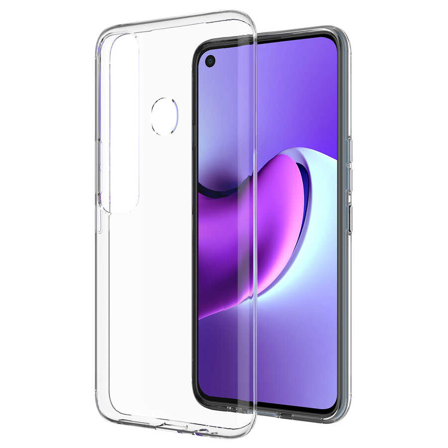 Tecno Spark 7 Pro Kılıf Zore Süper Silikon Kapak - Renksiz