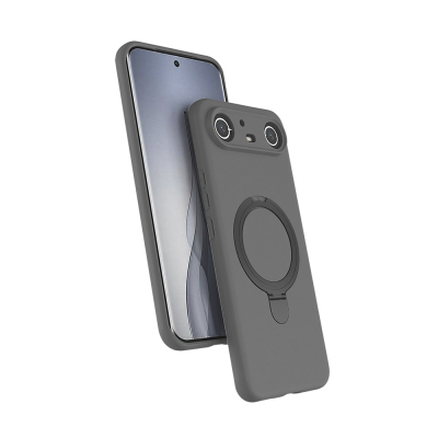Tecno Spark Slim 5G Kılıf M-safe Şarj Özellikli Standlı Zore Samara Kapak - Zore
