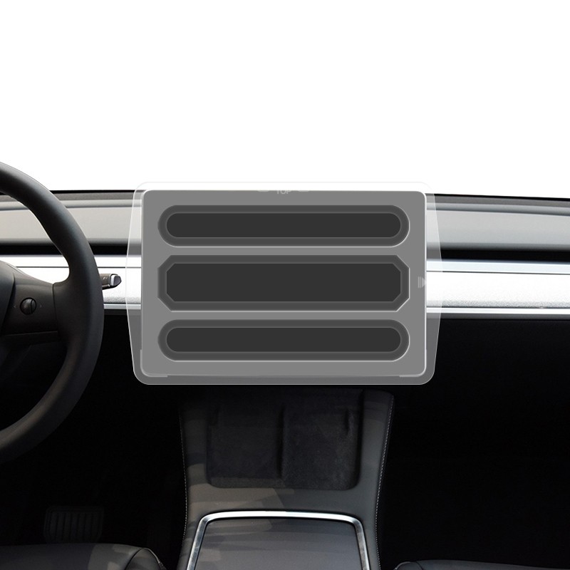 Tesla Model 3 CaseWorld Araç Multimedya Uygulama Aparatlı Ekran Koruyucu - 6