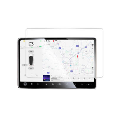 Tesla Model Y Zore Araç Multimedya Temperli Cam Ekran Koruyucu - Zore