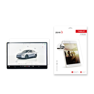 Tesla Model Y Zore New Serie 2in1 Nano Car Multimedia Screen Protector - Zore