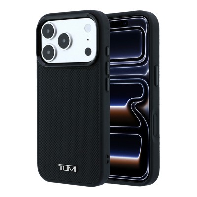 TUMI M-safe Leather Case with Charging Feature and Dotted Design for Apple iPhone 18 Pro. - 1