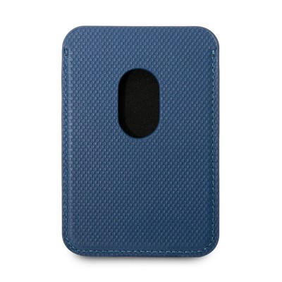 Tumi Original Licensed 2 Chamber Metal Logo Leather Magnetic Card Holder - 9