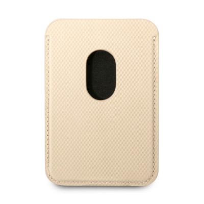 Tumi Original Licensed 2 Chamber Metal Logo Leather Magnetic Card Holder - 10