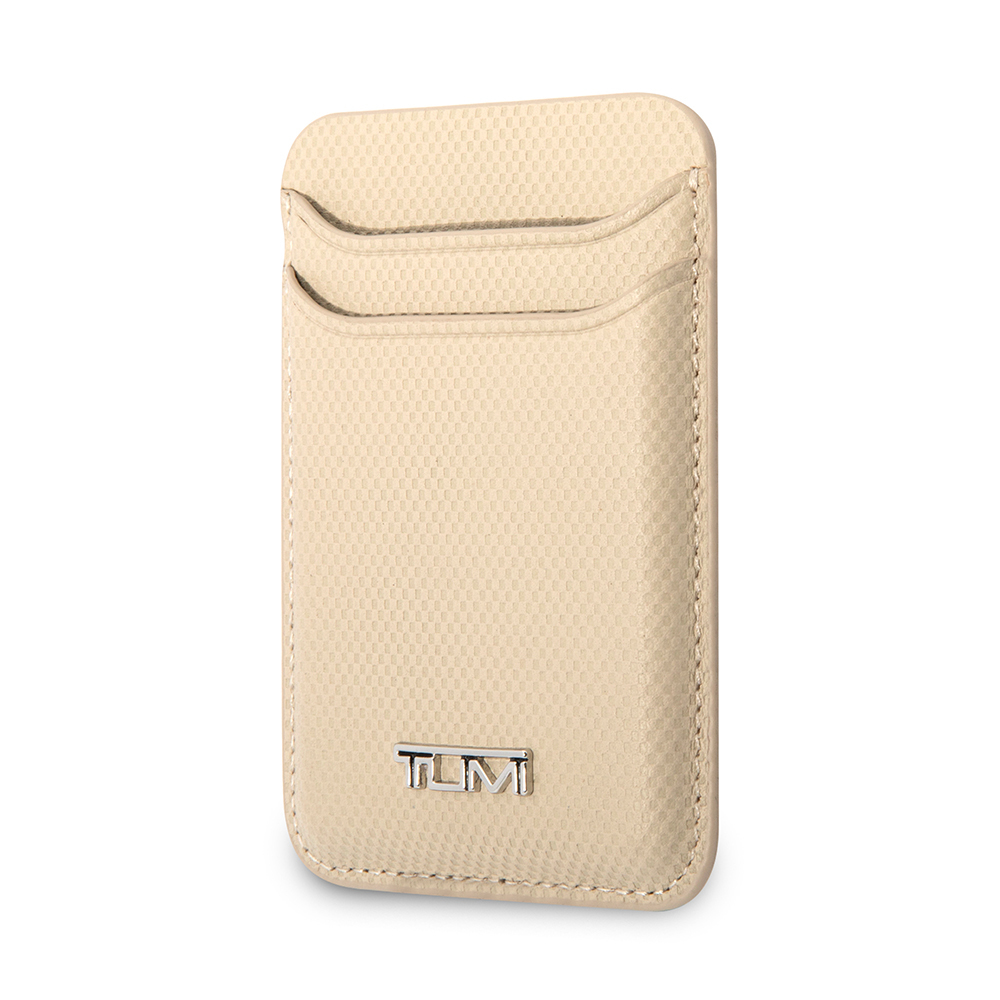 Tumi Orjinal Lisanslı 2 Hazneli Metal Logolu Deri Magnetik Kartlık - Haki