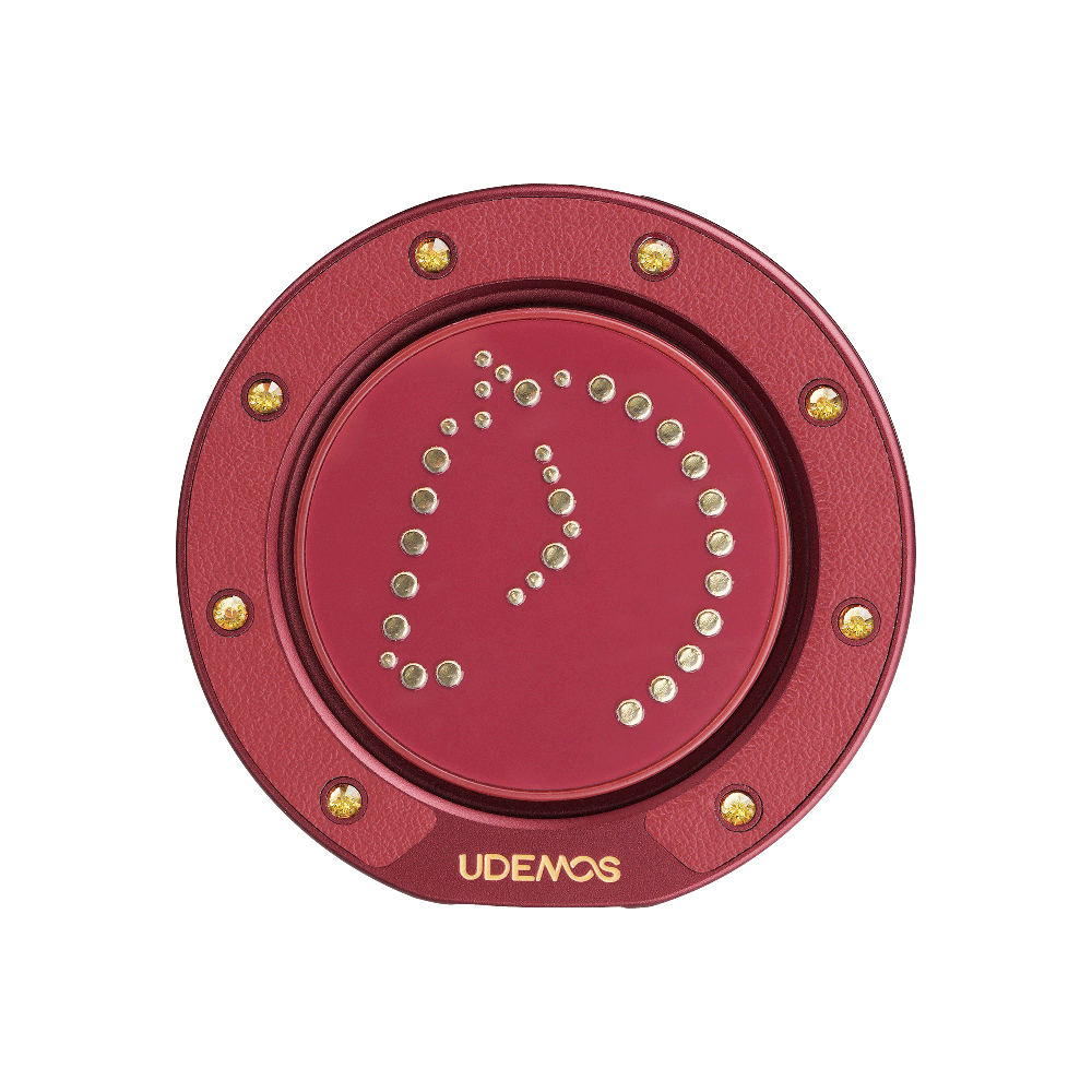 Udemos Wind Serisi FreeFlow 360 Derece Dönebilen Magnetik Ring Stand Telefon Tutucu - Kırmızı