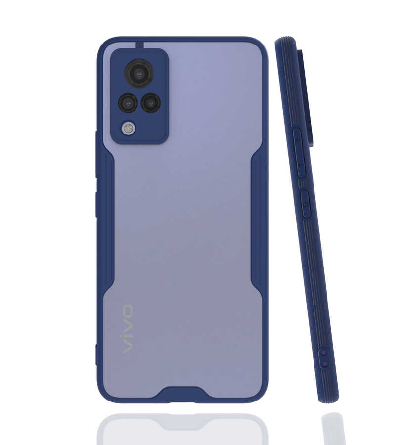 Vivo V21 Kılıf Zore Parfe Kapak - Lacivert