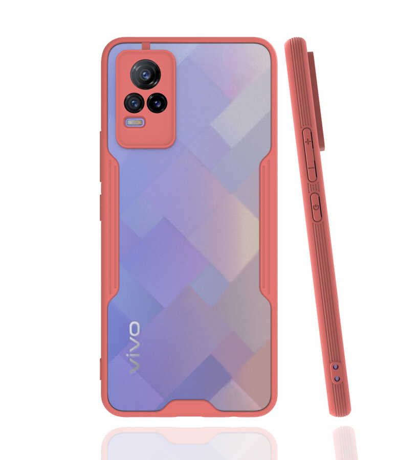 Vivo V21E Kılıf Zore Parfe Kapak - Pembe