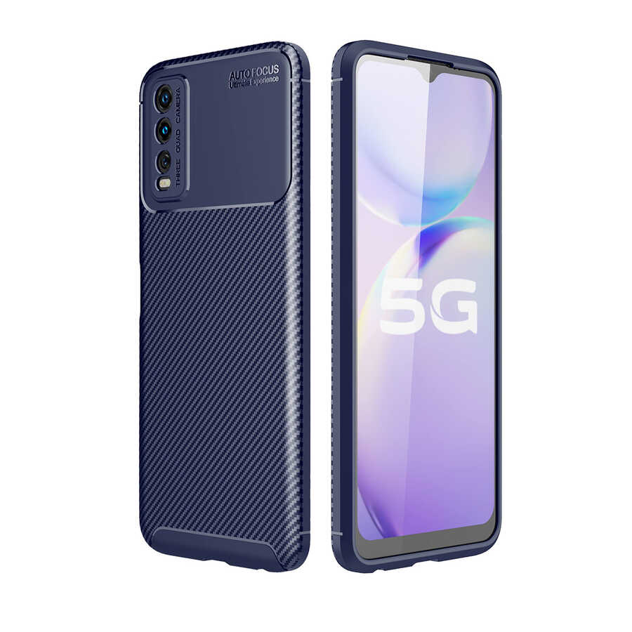 Vivo Y11S Kılıf Zore Negro Silikon Kapak - Lacivert