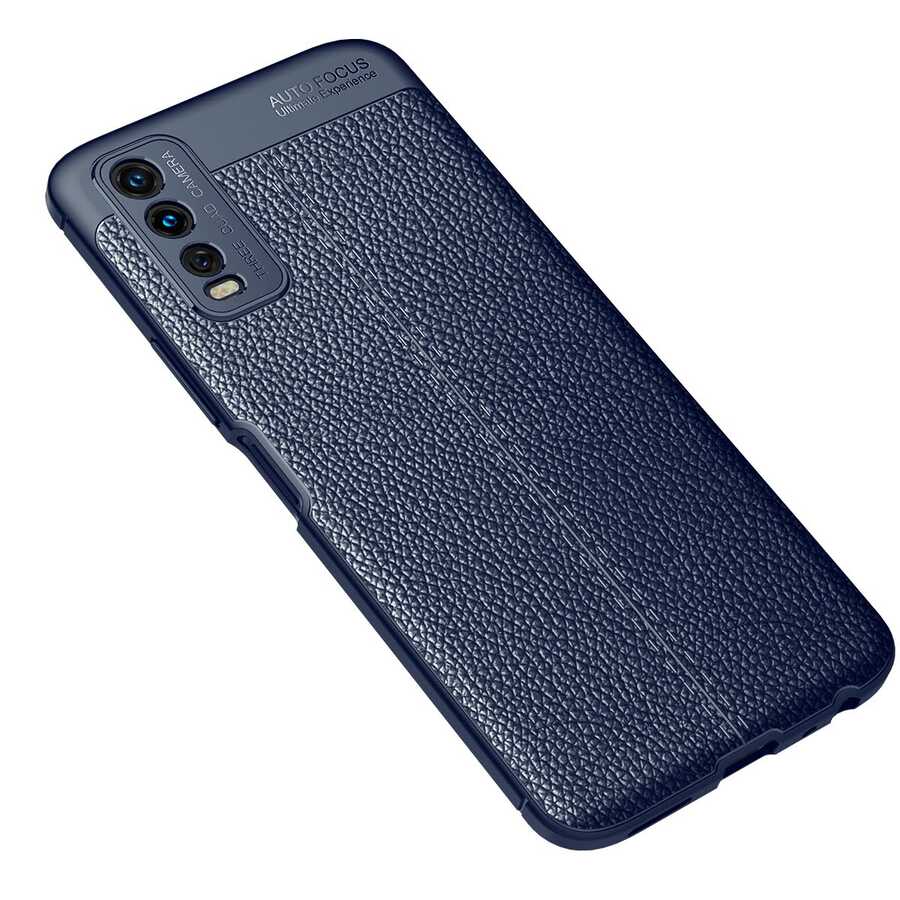 Vivo Y11S Kılıf Zore Niss Silikon Kapak - Lacivert