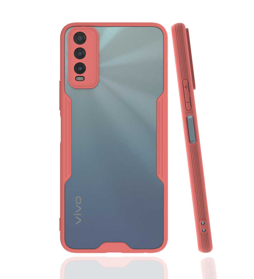 Vivo Y11S Kılıf Zore Parfe Kapak - Pembe
