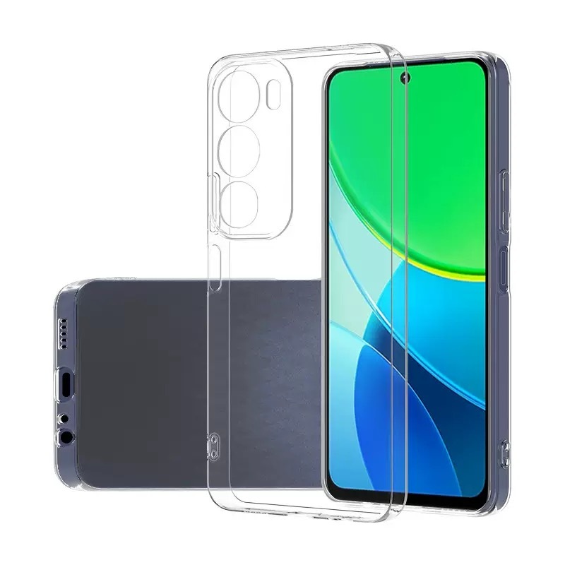 Vivo Y19S Kılıf NXXA Süper Silikon Kapak - Şeffaf
