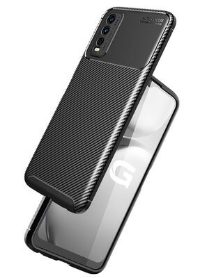 Vivo Y20 Case Zore Negro Silicon Cover - 8