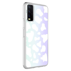 Vivo Y20S Case Zore M-Blue Patterned Cover - Zore
