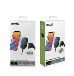 Vokamo WRL-01 Mıknatıslı Kablosuz Şarj Araç Telefon Tutucu - Thumbnail