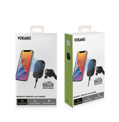 Vokamo WRL-01 Mıknatıslı Kablosuz Şarj Araç Telefon Tutucu