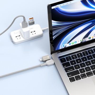 Wiwu 4in1 Raptor Series Multiple USB-A + Type-C to Type-C + Lightning Charging and Data Cable 100W 120cm - 5