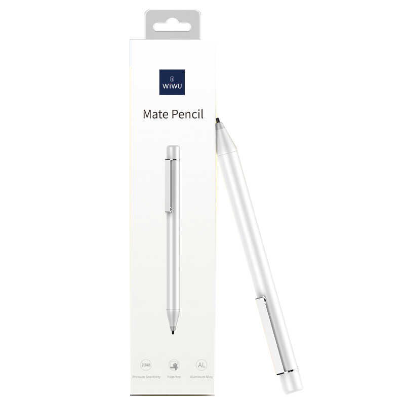 Wiwu Active Stylus Mate Dokunmatik Çizim Kalemi - Gümüş