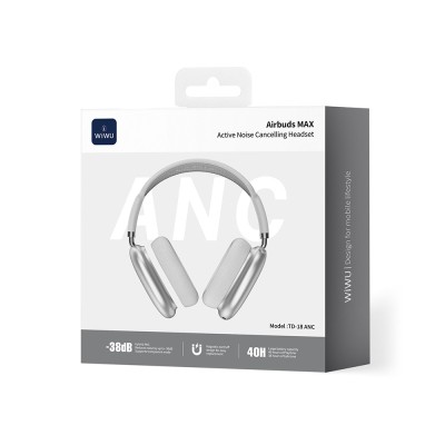Wiwu Airbuds Max TD-18 ANC Aktif Gürültü Önleyicili Kulak Üstü Bluetooth Kulaklık v6.0 - 19